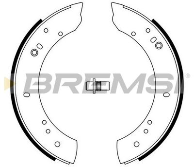 GF0433 BREMSI Комплект тормозных колодок