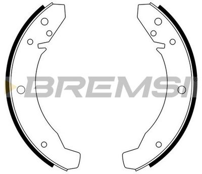 GF0535 BREMSI Комплект тормозных колодок