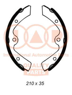 70516010 IAP QUALITY PARTS Комплект тормозных колодок