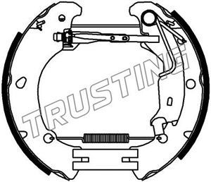 6378 TRUSTING Комплект тормозных колодок