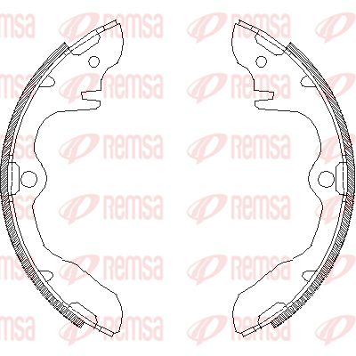433900 REMSA Комплект тормозных колодок