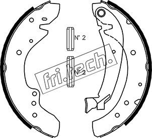 1034096 fri.tech. Комплект тормозных колодок