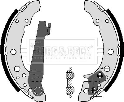 BBS6248 BORG & BECK Комплект тормозных колодок