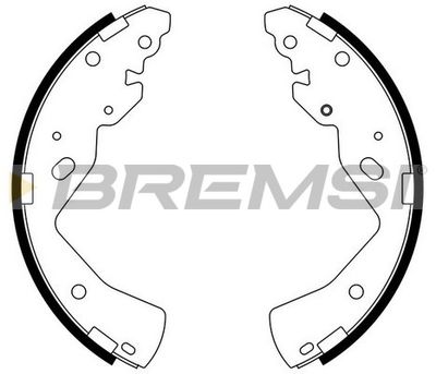 GF0798 BREMSI Комплект тормозных колодок