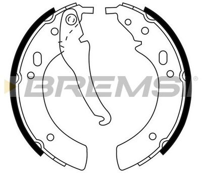 GF0074 BREMSI Комплект тормозных колодок