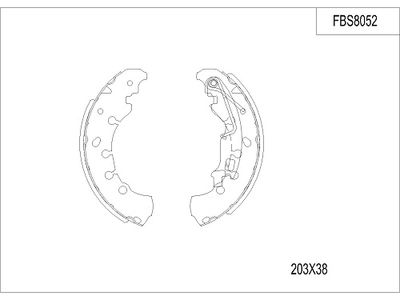 FBS8052 FI.BA Комплект тормозных колодок