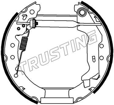 6502 TRUSTING Комплект тормозных колодок