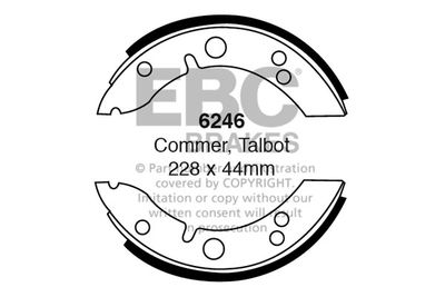 6246 EBC Brakes Комплект тормозных колодок