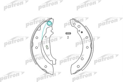PSP519 PATRON Комплект тормозных колодок