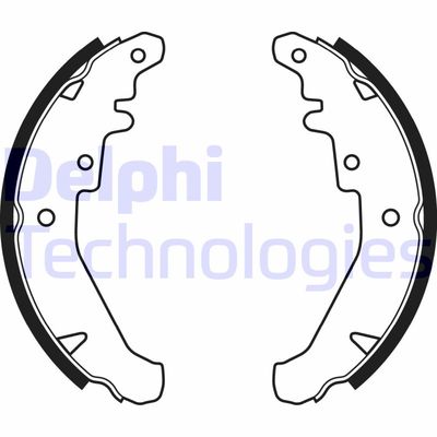 LS1924 DELPHI Комплект тормозных колодок