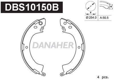 DBS10150B DANAHER Комплект тормозных колодок