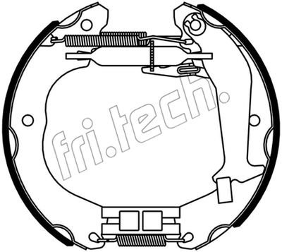 16533 fri.tech. Комплект тормозных колодок