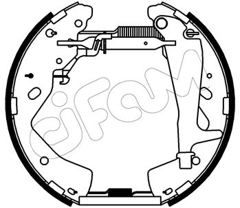 151556 CIFAM Комплект тормозных колодок