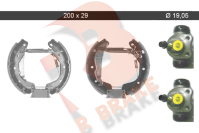 79RBKT0039 R BRAKE Комплект тормозных колодок