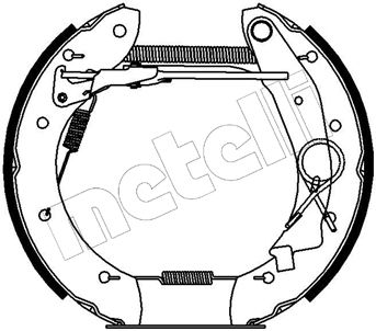 510140 METELLI Комплект тормозных колодок