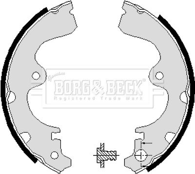 BBS6088 BORG & BECK Комплект тормозных колодок