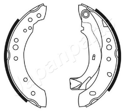 GF0226AF JAPANPARTS Комплект тормозных колодок