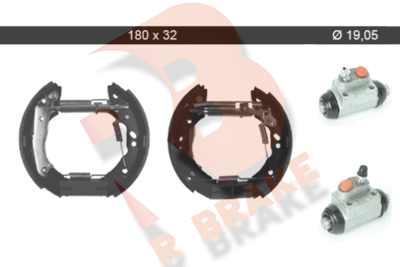 79RBKT0096 R BRAKE Комплект тормозных колодок