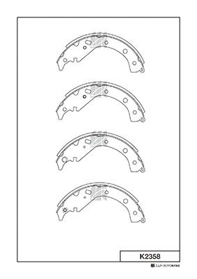 K2358 MK Kashiyama Комплект тормозных колодок