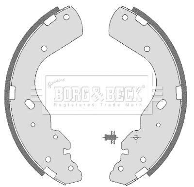 BBS6323 BORG & BECK Комплект тормозных колодок