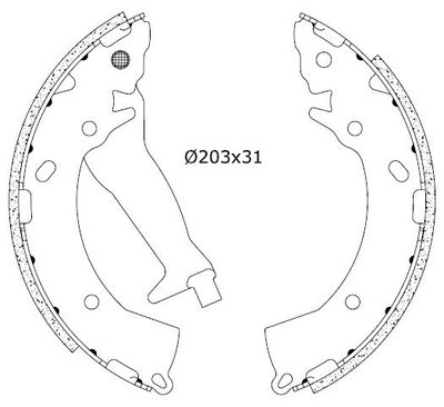 2255869 Omnicraft Комплект тормозных колодок