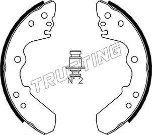 073168 TRUSTING Комплект тормозных колодок