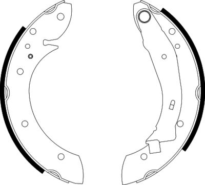 8DB355001721 HELLA PAGID Комплект тормозных колодок