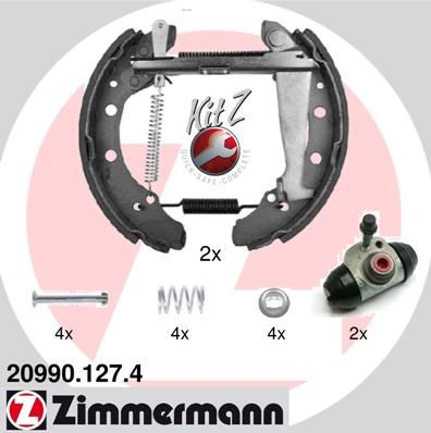209901274 ZIMMERMANN Комплект тормозных колодок