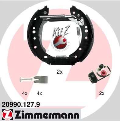 209901279 ZIMMERMANN Комплект тормозных колодок