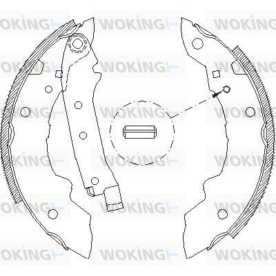 Z403601 WOKING Комплект тормозных колодок