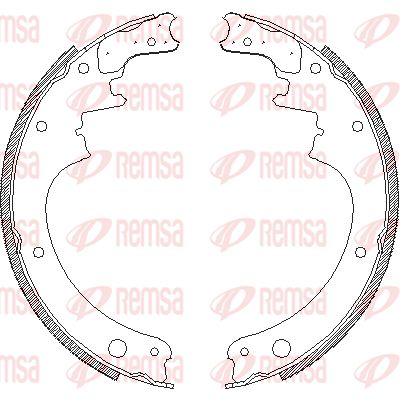 414200 REMSA Комплект тормозных колодок