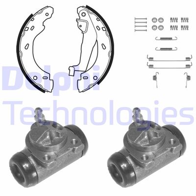 KP1127 DELPHI Комплект тормозных колодок