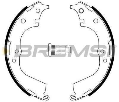 GF0941 BREMSI Комплект тормозных колодок