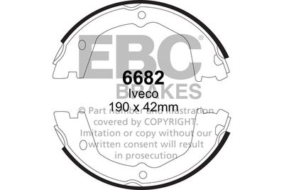 6682 EBC Brakes Комплект тормозных колодок