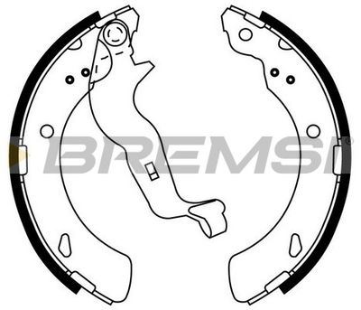 GF0922 BREMSI Комплект тормозных колодок
