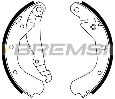 GF0350 BREMSI Комплект тормозных колодок