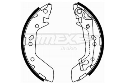 TX2170 TOMEX Brakes Комплект тормозных колодок