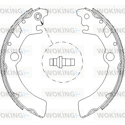 Z411600 WOKING Комплект тормозных колодок