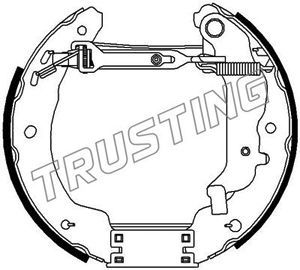 6284 TRUSTING Комплект тормозных колодок