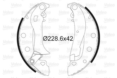 562764 VALEO Комплект тормозных колодок