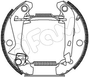 151035 CIFAM Комплект тормозных колодок