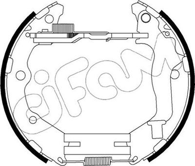 151506 CIFAM Комплект тормозных колодок