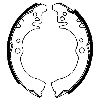 8DB355001131 HELLA Комплект тормозных колодок