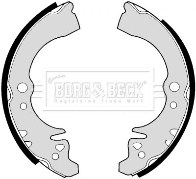 BBS6183 BORG & BECK Комплект тормозных колодок