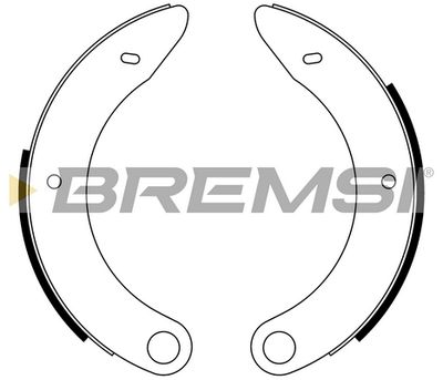 GF0111 BREMSI Комплект тормозных колодок