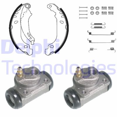 982 DELPHI Комплект тормозных колодок
