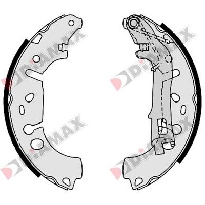 N01347 DIAMAX Комплект тормозных колодок