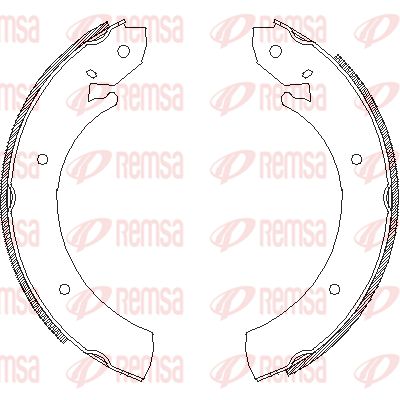 470100 REMSA Комплект тормозных колодок