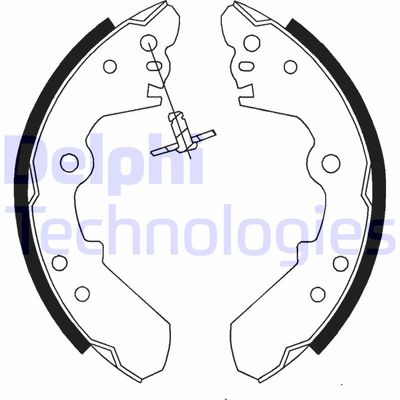 LS1687 DELPHI Комплект тормозных колодок