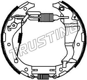 6342 TRUSTING Комплект тормозных колодок